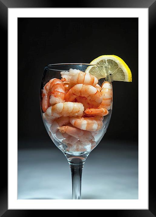  Prawns Framed Mounted Print by Paul Want