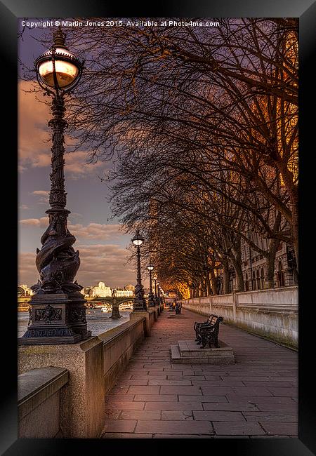  Evening on the Southbank at Lambeth Palace Framed Print by K7 Photography