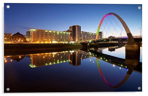  Glasgow Riverside Acrylic by Stephen Taylor