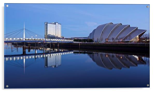 Glasgow Riverside Acrylic by Stephen Taylor