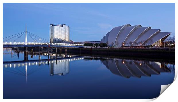 Glasgow Riverside Print by Stephen Taylor
