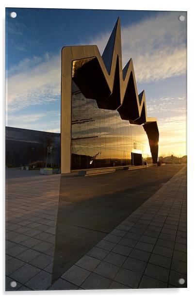 Glasgow Riverside Museum Acrylic by Stephen Taylor