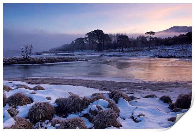  Sunrise in Loch Tulla Print by Stephen Taylor