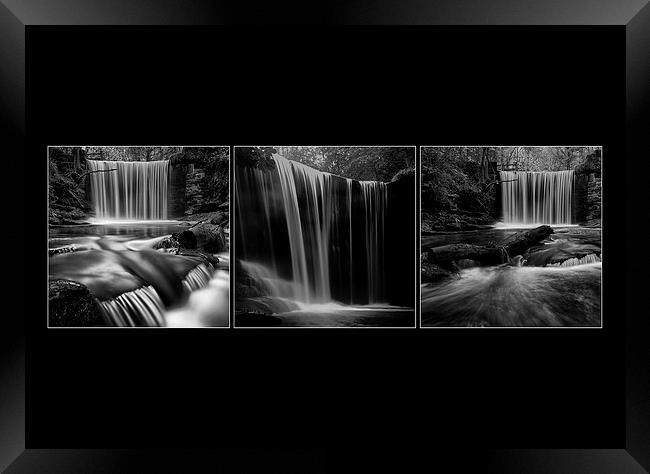 Waterfall triptych  Framed Print by Jed Pearson