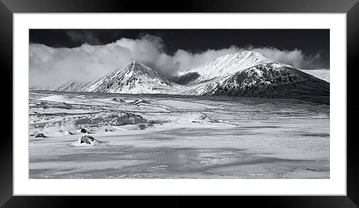 Winter on the west higland way Framed Mounted Print by Stephen Taylor