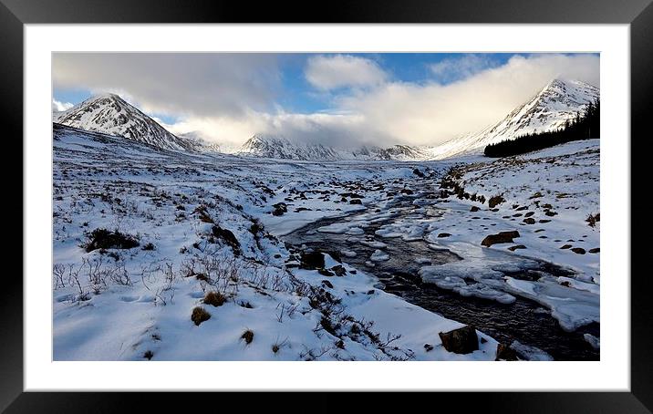  Snow capped peaks Framed Mounted Print by Stephen Taylor