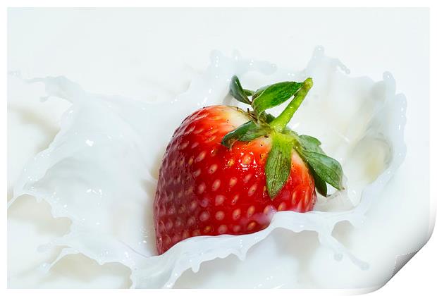  Strawberries and Cream Print by Gary Kenyon