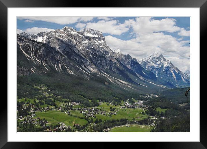 Cortina d'Ampezzo Framed Mounted Print by Ceri Jones
