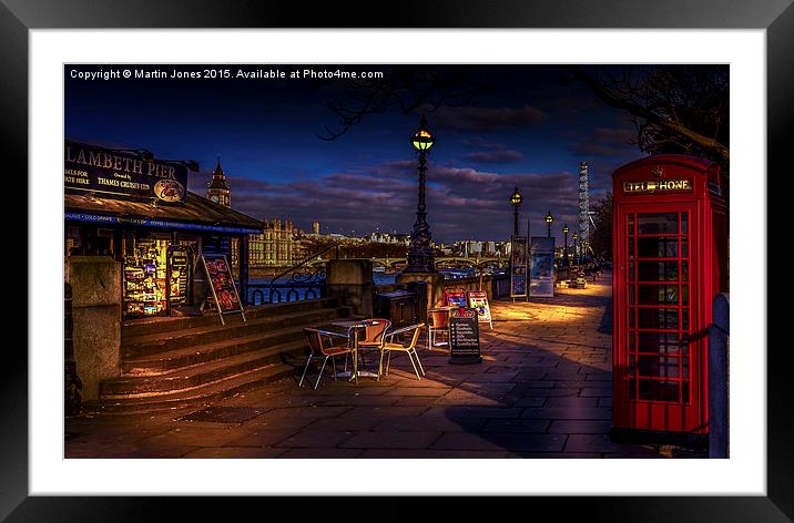  Lambeth Evening Walk Framed Mounted Print by K7 Photography