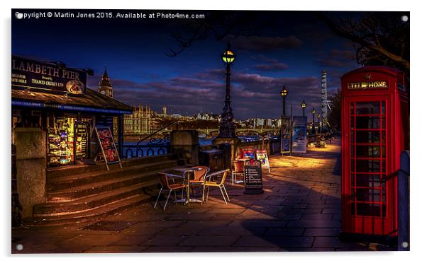  Lambeth Evening Walk Acrylic by K7 Photography