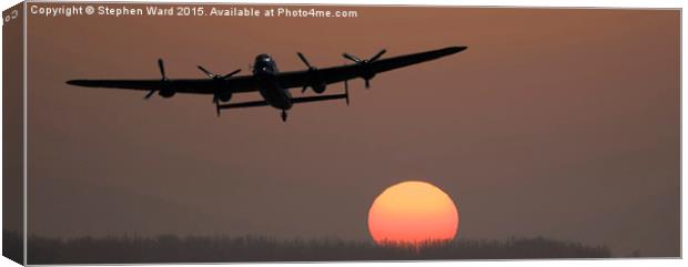  sunset take off Canvas Print by Stephen Ward