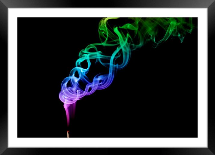  Smoke Art 3 Framed Mounted Print by Jason Moss