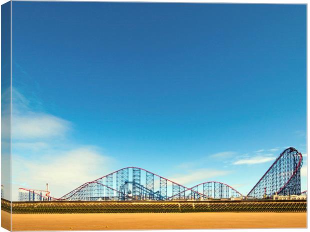 Roller Coaster Canvas Print by Victor Burnside