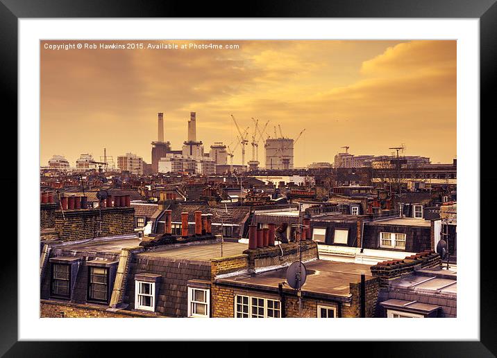  South London Skyline  Framed Mounted Print by Rob Hawkins