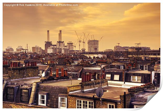  South London Skyline  Print by Rob Hawkins