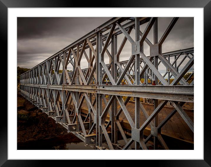 Iron Bridge, Port Granville, Nova Scotia, Canada Framed Mounted Print by Mark Llewellyn