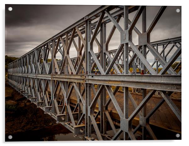 Iron Bridge, Port Granville, Nova Scotia, Canada Acrylic by Mark Llewellyn