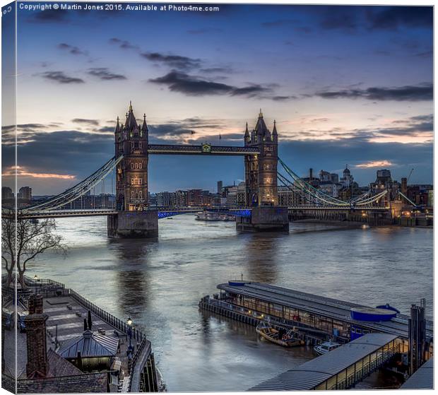  Dawn over the Thames at Tower Bridge Canvas Print by K7 Photography