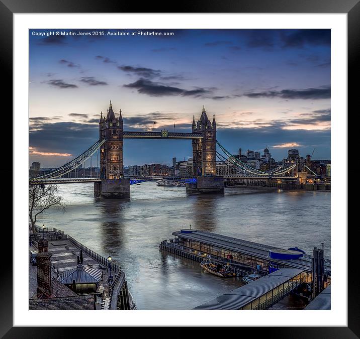  Dawn over the Thames at Tower Bridge Framed Mounted Print by K7 Photography