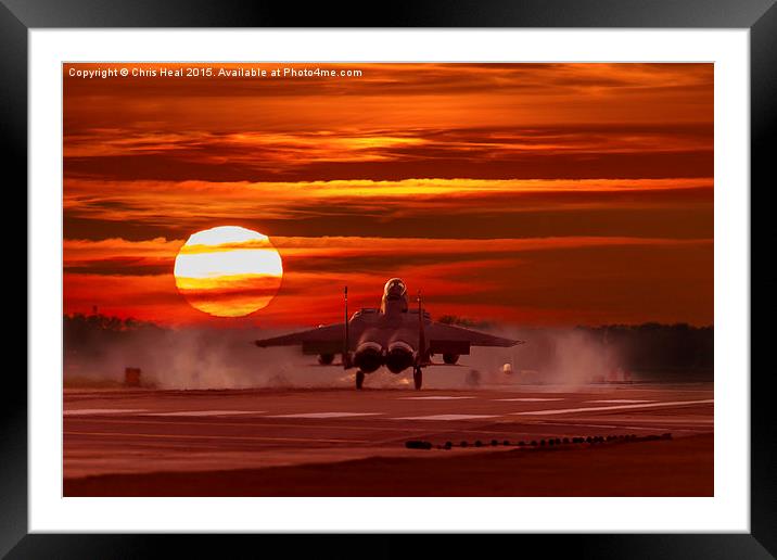  The Danger Zone Framed Mounted Print by Chris Heal