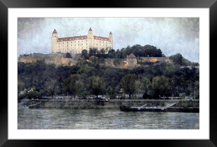  bratislava castle  Framed Mounted Print by dale rys (LP)