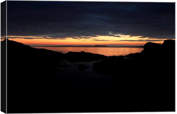  Kintyre Sunset Canvas Print by James Buckle