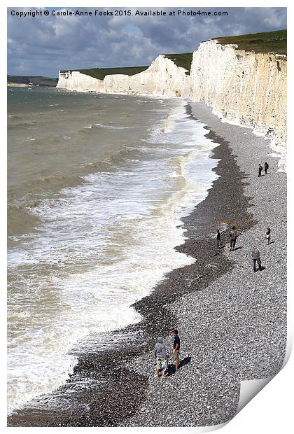   Seven Sisters From Birling Gap   Print by Carole-Anne Fooks