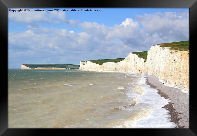    Seven Sisters From Birling Gap Framed Print by Carole-Anne Fooks