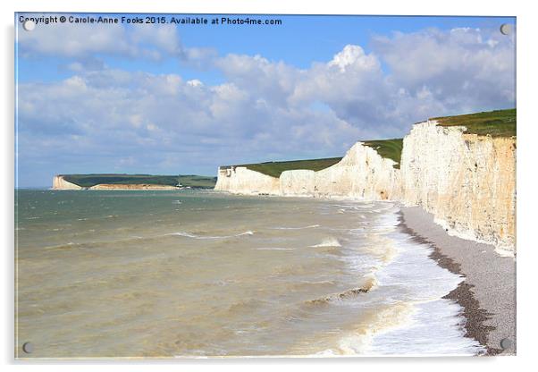    Seven Sisters From Birling Gap Acrylic by Carole-Anne Fooks