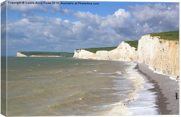    Seven Sisters From Birling Gap   Canvas Print by Carole-Anne Fooks