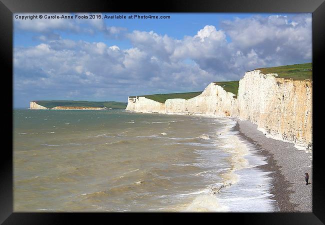    Seven Sisters From Birling Gap   Framed Print by Carole-Anne Fooks