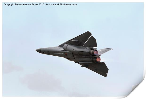   F111 in the Air Print by Carole-Anne Fooks