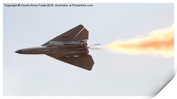  F111 in the Air Print by Carole-Anne Fooks