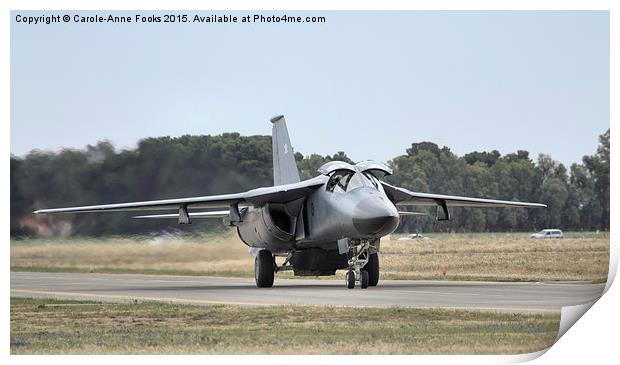  F 111 Just After Landing Print by Carole-Anne Fooks