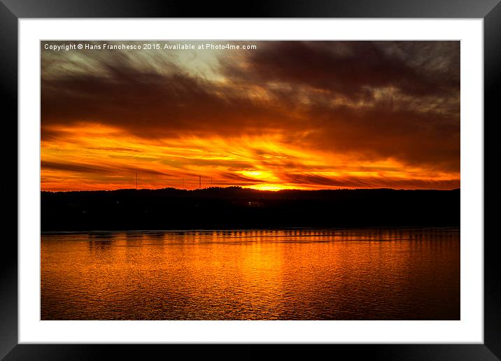  Fire in the sky Framed Mounted Print by Hans Franchesco