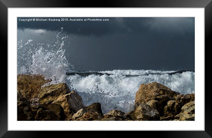  The strength of the Sea Framed Mounted Print by Michael Goyberg