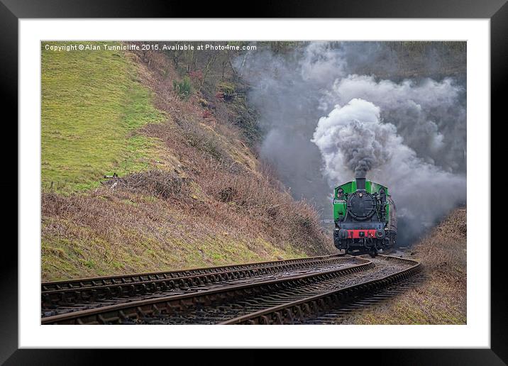  Steam Train Framed Mounted Print by Alan Tunnicliffe