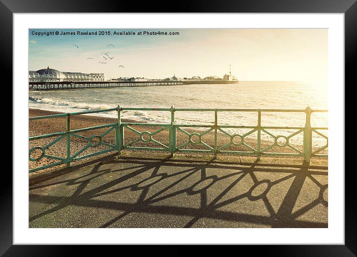  Day out in Brighton Framed Mounted Print by James Rowland