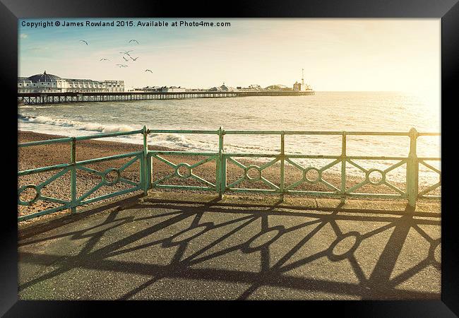  Day out in Brighton Framed Print by James Rowland