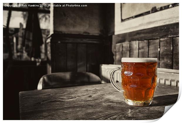  Pint in a Jug  Print by Rob Hawkins