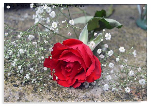 Gorgeous Rose Acrylic by Lauren Jane Ralphson