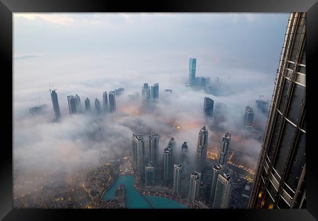  Dubai mist Framed Print by Dave Wragg