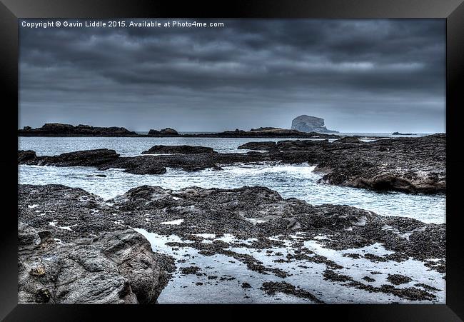  Rocks and the Bass Rock Framed Print by Gavin Liddle