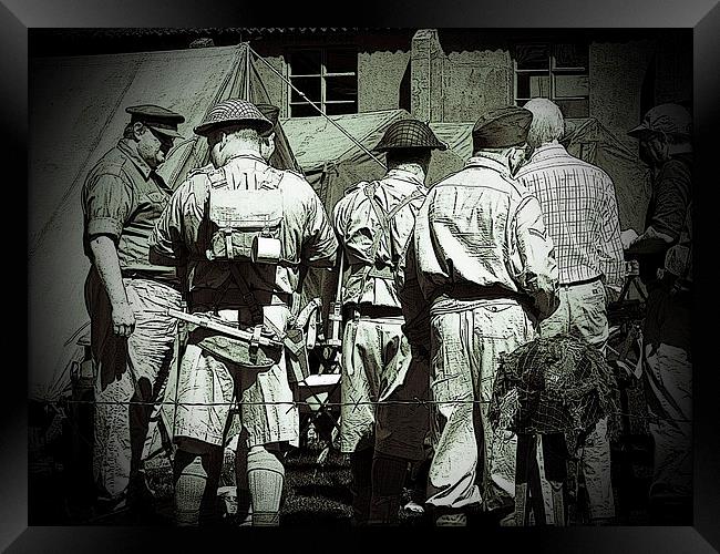  Dads Army on parade Framed Print by Robert Gipson