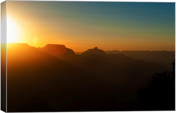  Grand Canyon Sunrise Canvas Print by Greg Marshall