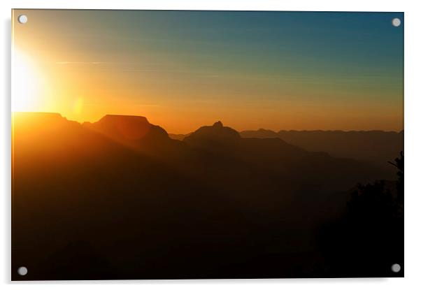  Grand Canyon Sunrise Acrylic by Greg Marshall