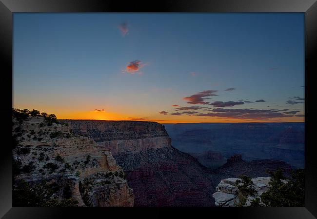  Grand Canyon Sunset Framed Print by Greg Marshall