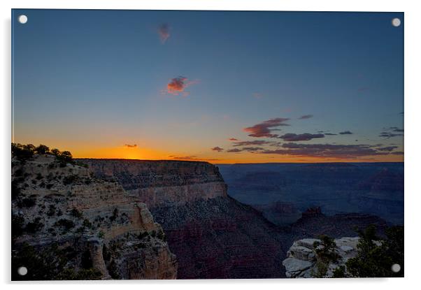  Grand Canyon Sunset Acrylic by Greg Marshall