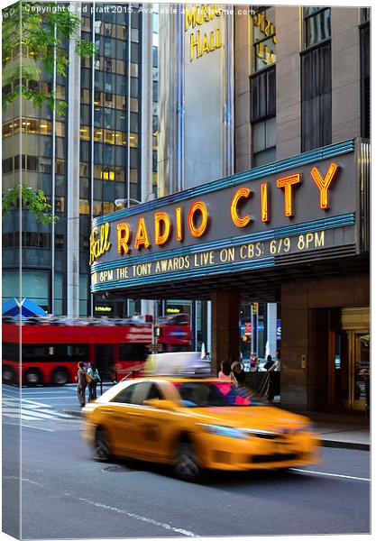  Radio City, NYC Canvas Print by ed pratt