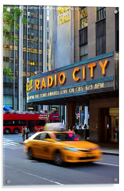   Radio City, NYC Acrylic by ed pratt
